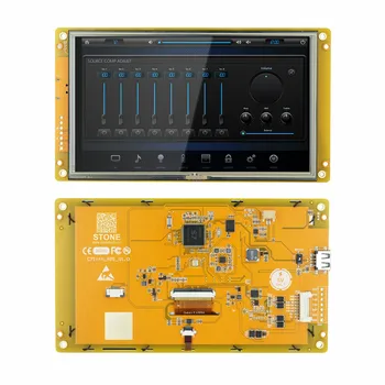 7-дюймовый модуль отображения HMI TFT LCD с высокой яркостью + интерфейс RS232/RS485/TTL для промышленного использования