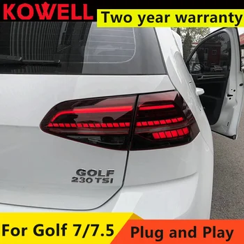 Светодиодные Задние фонари 12V в сборе Для VW Golf 7 MK7 7,5 2013-2020 Задние фонари с динамическими огнями поворота, тормозные огни заднего хода