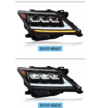 Автомобильный Передний светильник, светодиодная фара в сборе для Lexus LX570 2007-2015, светодиодный DRL, дневной ходовой фонарь, Сигнал поворота, автомобильные аксессуары