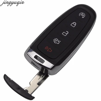 Jingyuqin 5 шт. 5 Кнопок дистанционного ключа Автомобиля Чехол Брелок Для Ford Explorer Edge Escape Flex Taurus 2011 2012 2013 2014 2015 Smart
