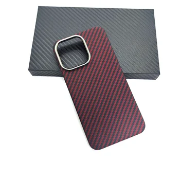 Красно-Черные Чехлы Из Арамидного волокна Для iPhone 13 12 Pro Max 13Promax Защита объектива Из Углеродного Волокна Для iPhone13 12Pro 13Pro Case Cover