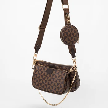 Маленькая сумка через плечо Для женщин, сумки Элитного бренда, Модные Дизайнерские Сумки 3-в-1, Женские сумки-мессенджеры, Женская сумка через плечо Из Веганской Кожи